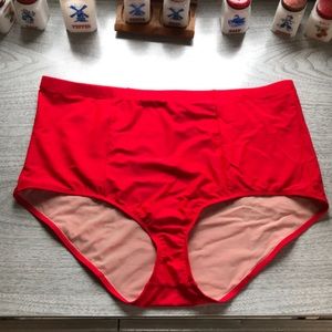 Torrid Red Swim Brief Bottoms